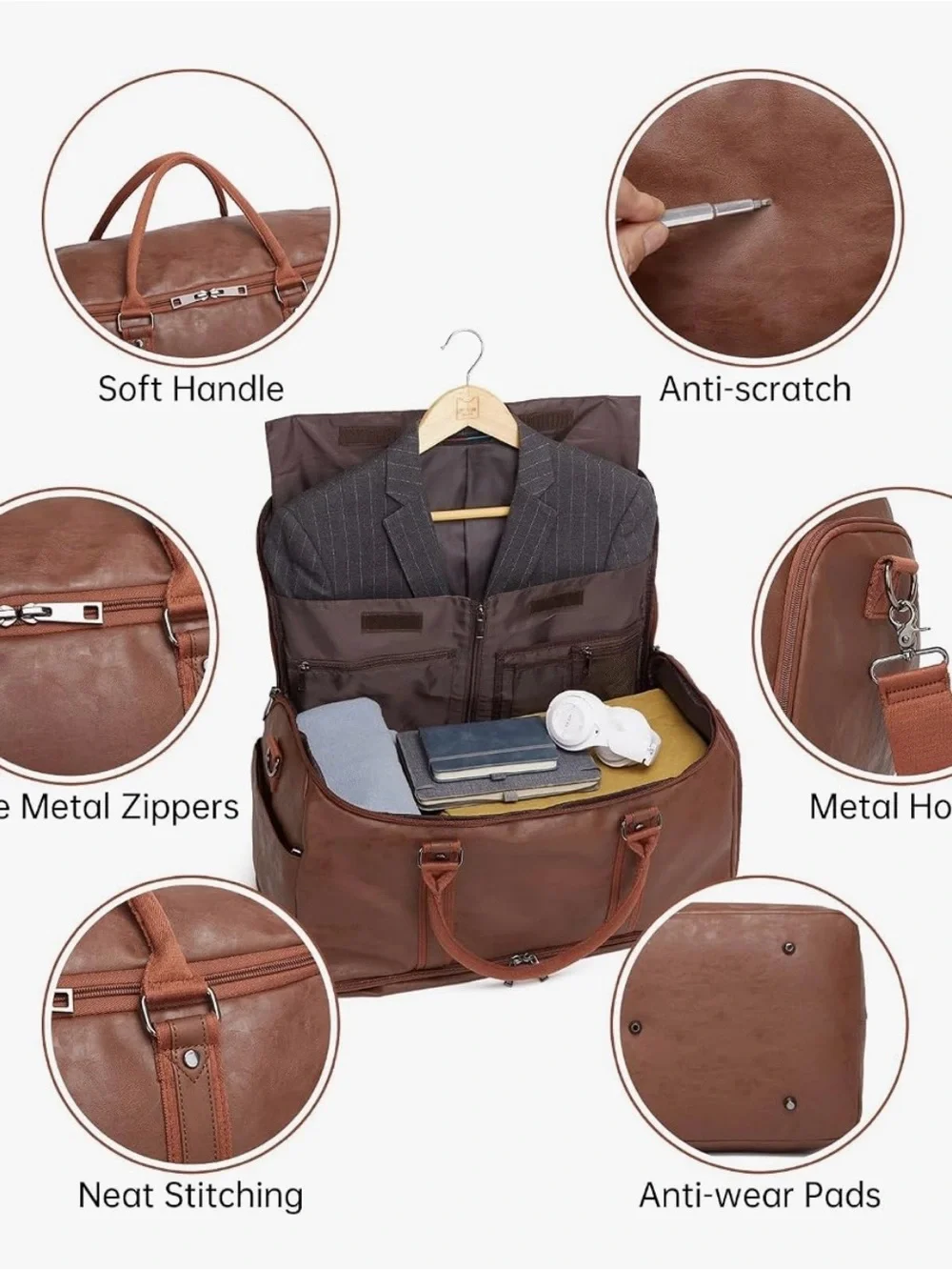 Classic Convertible Travel Garment  Duffel with Shoe Compartment